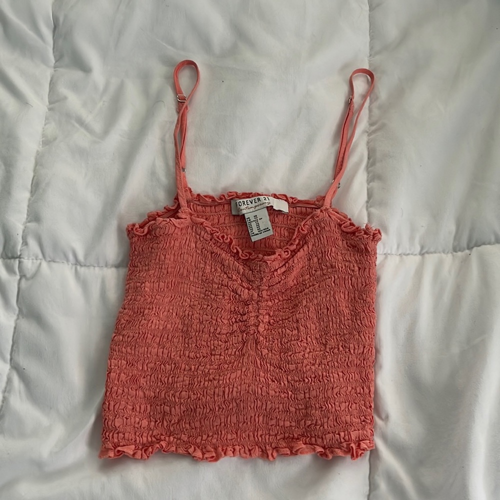 Coral Forever 21 Tank Top